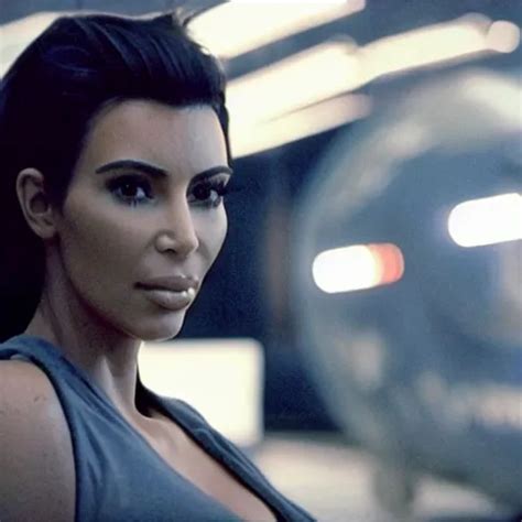 Film Still Of Kim Kardashian In The Movie Alien Stable Diffusion