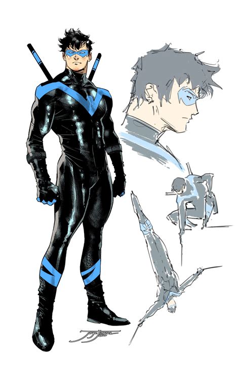 Nightwing concept art for Batman #99 variant cover by Jorge Jimenez ...