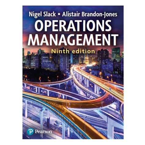 Operations Management 9th By Nigel Slack Alistair Brandon Jones Buy