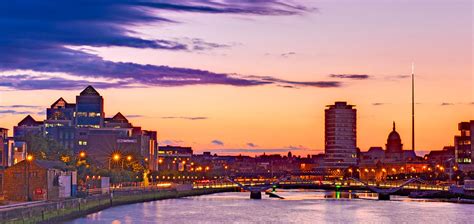 Dublin Skyline at Dusk / Dublin Photograph by Barry O Carroll - Fine Art America