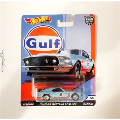 Hot Wheels Ford Mustang Boss Gulf Shopee Malaysia