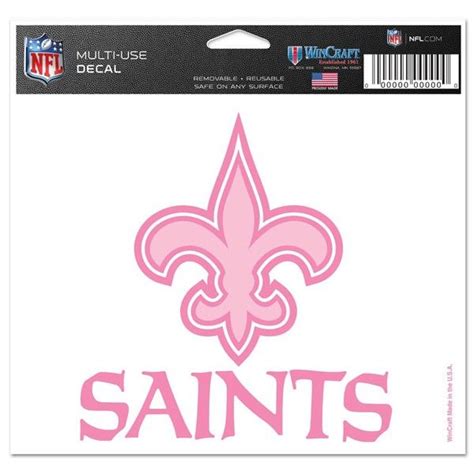 New Orleans Saints 45 Pink Fleur De Lis Ultra Decal New Orleans