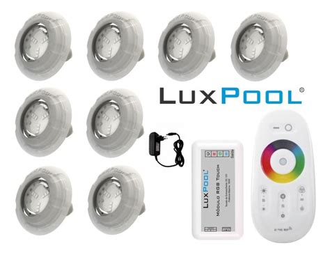 Kit Led Piscina Controle Leds Rgb Fonte V Luxpool