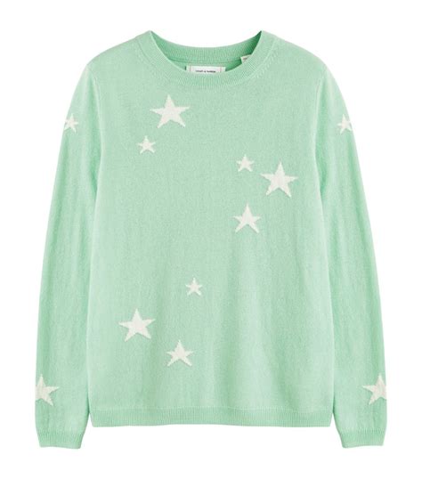 Womens Chinti Parker Green Wool Cashmere Star Sweater Harrods