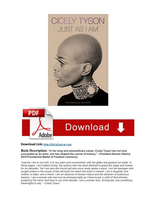 [Full Book] PDF Download Just as I Am: A Memoir by Cicely Tyson