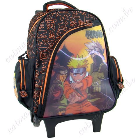 Mochila Do Naruto Shipuden Rodinhas Infantil Tamanho M R 219 90