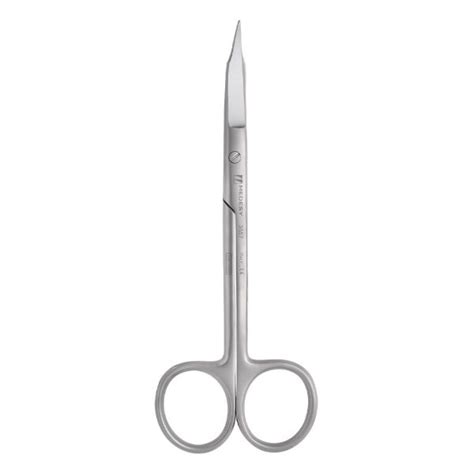 Medesy Scissors Goldman Fox Double Curved With Saw Edge 130mm