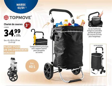 Promo Chariot De Courses Topmove Chez Lidl ICatalogue Fr