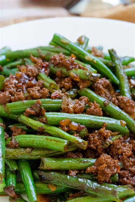 Sauteed Green Beans With Ground Beef The Floured Camera