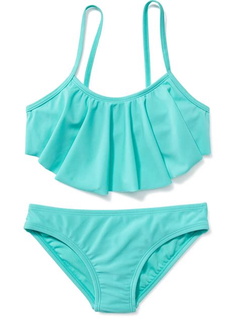 Ruffle Top Bikini For Girls Old Navy