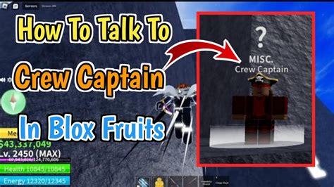 How To Talk To Crew Captain In Blox Fruits 2024 Crew Captain