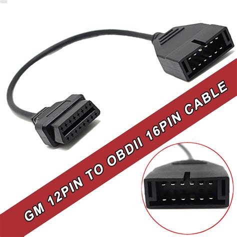 For G M 12 Pin 12pin Obd 2 Connector Adapter G M12 Pin Obd2 Obdii