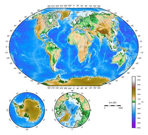 Large detailed physical map of the World | World | Mapsland | Maps of ...