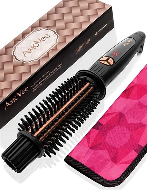 Amovee Curling Iron Brush Hot Styling Tool Guide