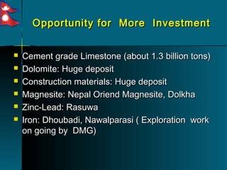 Mines And Minerals In Nepal Ppt