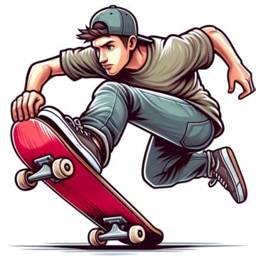 Menino D Jogando Skate Em Fundo Transparente Png Menino D Jogando