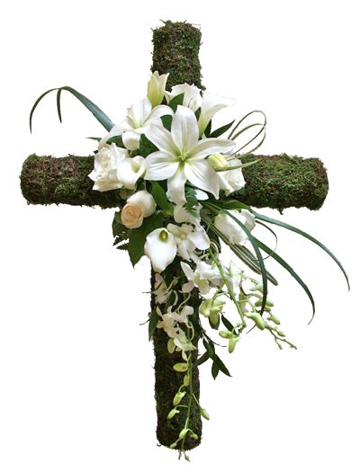 Stunning Cross Easter Flower Arrangements Funeral Flowers Funeral Flower Arrangements