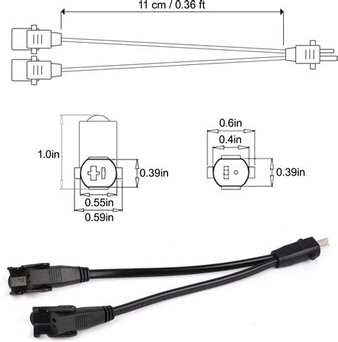 Sopito Fuente De Alimentaci N Reclinable Con Pines Splitter Lead Y