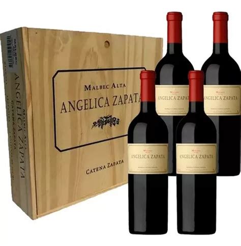 Vinho Argentino Angélica Zapata Malbec 750 Ml Cx 4 Frete grátis