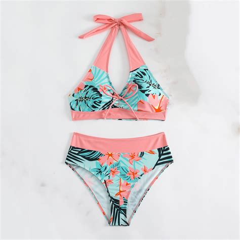 Runfenguu Swimsuit Bikini Plus Size Womens Swimsuitswomen S Printing Fashion Soft Adjustable