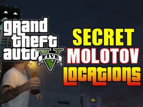 GTA 5 SECRET MOLOTOV LOCATIONS GTA5 Molotov Cocktails GTA 5 Hidden