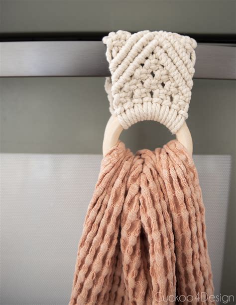 How To Make A Macrame Towel Holder Free Pattern Video Included