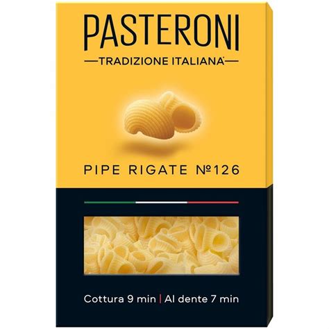 Купить Макароны Pasteroni Pipe rigate №126 группа А высший сорт, 400г ...