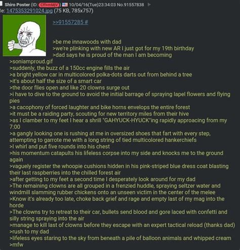 Clown Greentext Creepy Clown Sightings Know Your Meme