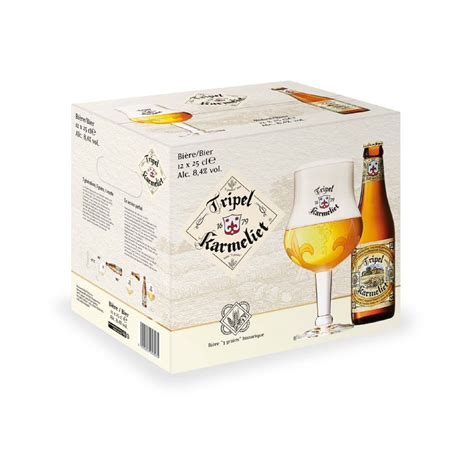 Bière Blonde TRIPEL KARMELIET le pack de 12 bouteilles de 25cL à Prix