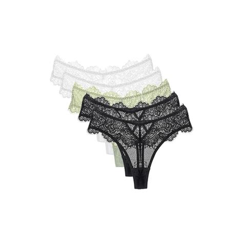 Necalisi Mutande Da Donna In Cotone Pizzo Perizoma Panties Slip Ultra