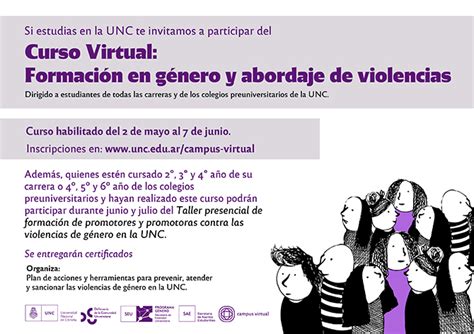 Curso Virtual Formaci N En G Nero Y Abordaje De Violencias