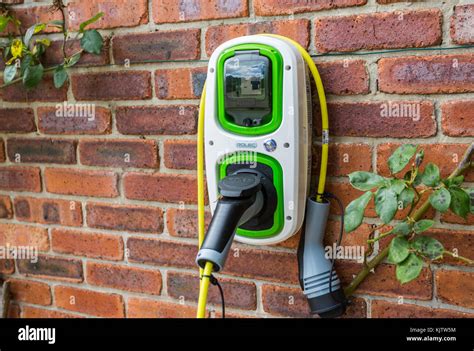 Electric Car Charging Point On Wall Hi Res Stock Photography And Images