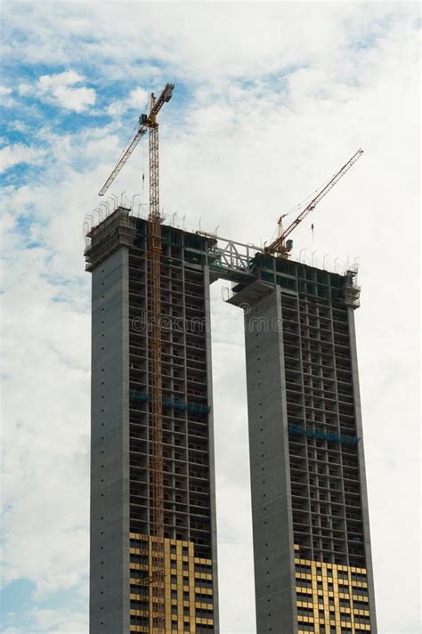 Skyscraper Under Construction Stock Photo - Image of unfinished ...