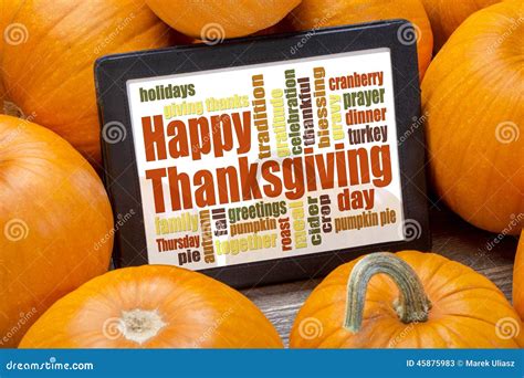 Happy Thanksgiving Word Cloud Stock Image Image Of Prayer