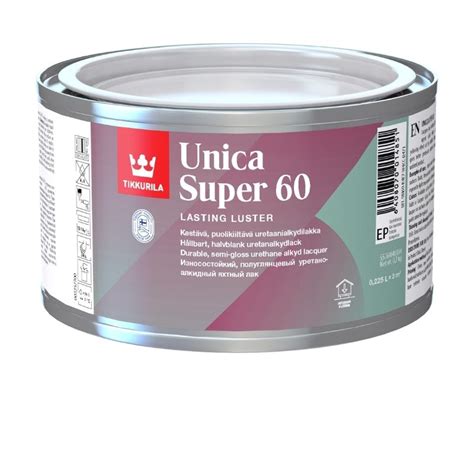 Lakka Unica Super 60 puolikiiltävä 0,225 l sävytettävissä - Ramin Rauta