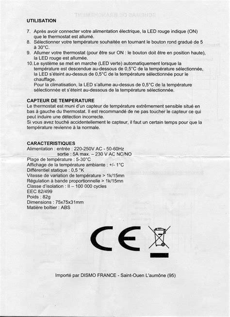 Thermique Branchement Thermostat Sur Elm Leblanc Acleis Nglm H