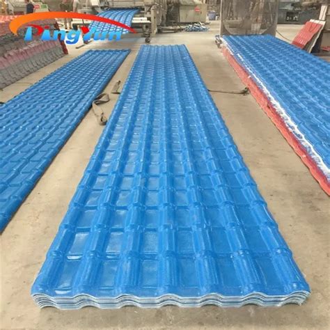 4 Layers Corrugated Synthetic Resin ASA PVC Spanish Plastic Roof Tiles