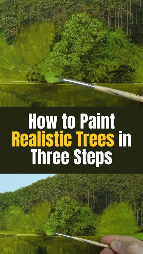 Painting realistic trees with Oil. In this oil painting tutorial, I ...