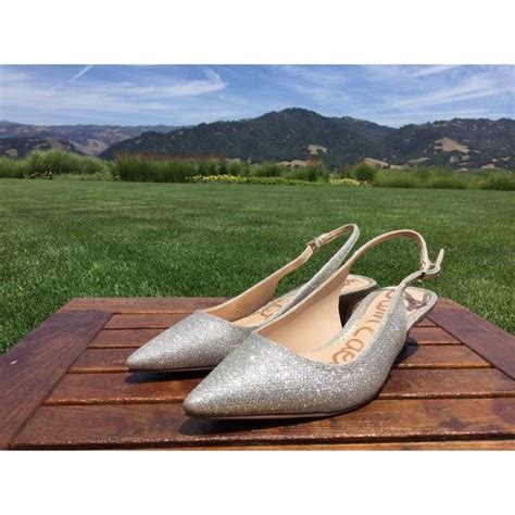 Sam Edelman Shoes Sam Edelman Nude With Sparkle Leather Heels Size Diva Sling Backs Gold