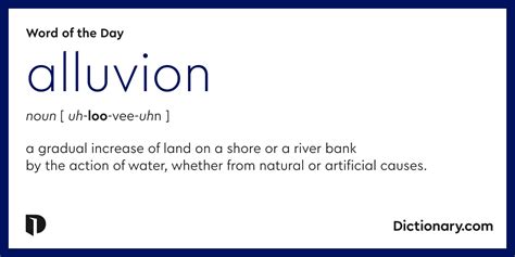 Word of the Day - alluvion | Dictionary.com