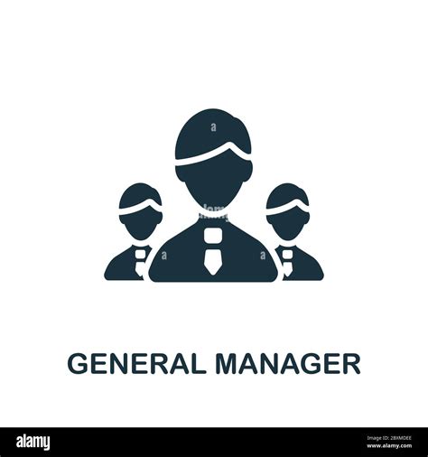 General Manager icon. Simple element from company management collection ...