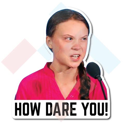 Greta Thunberg How Dare You Bumper Sticker - Etsy