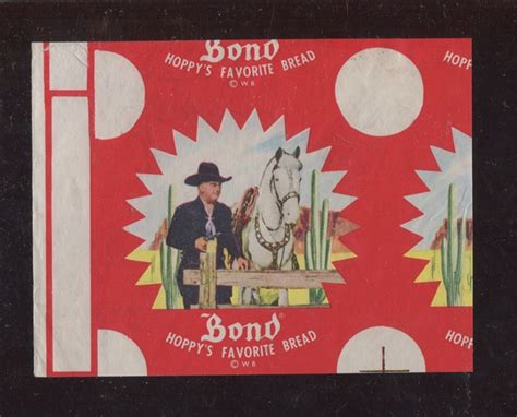 Lot Detail F290 8c Hopalong Cassidy Bond Bread Label Cut From Sheet