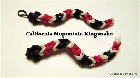 Rainbow Loom Snake Charm California Mountain King Snake How To