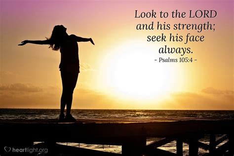 Psalms 1054 Illustrated Look To The Lord And His Strength Seek