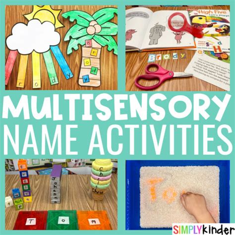 Multisensory Name Activities Simply Kinder