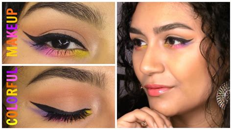 Colorful Makeup Tutorial Tutorial De Maquillaje Colorido Youtube