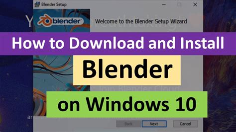 How To Download And Install Blender Windows 10 Youtube