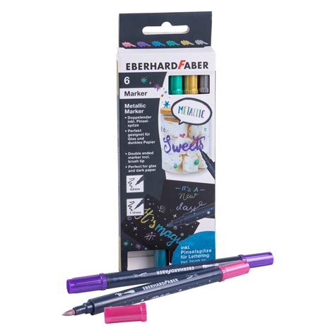 Metallic Marker Duo 6er Set Eberhard Faber 2778406