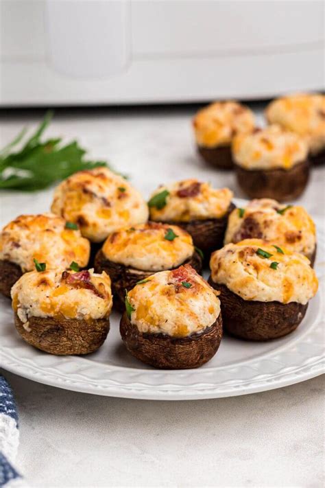 Air Fryer Stuffed Mushrooms Air Frying Foodie